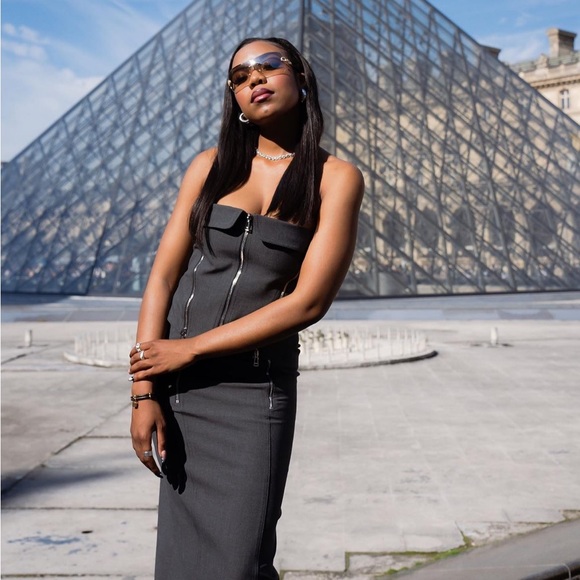 ZARA ZW COLLECTION BUSTIER TOP - Picture 10 of 11